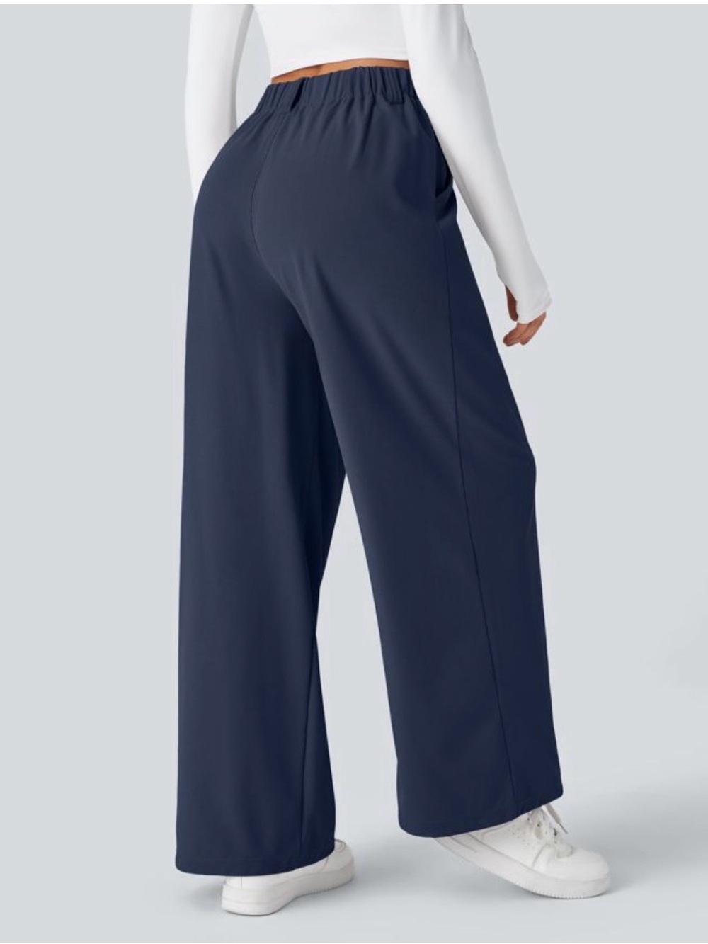 Halara High-Waist Wide-Leg Pants - Harbor Ink - Picture 2 of 7